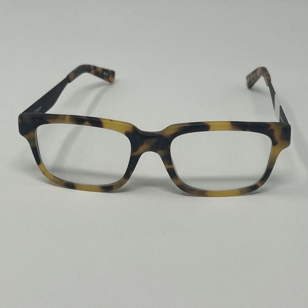 NWT Norman Childs CARSON Eyeglasses 51-18-140 MTBT Unisex Adults Tortoise Frames